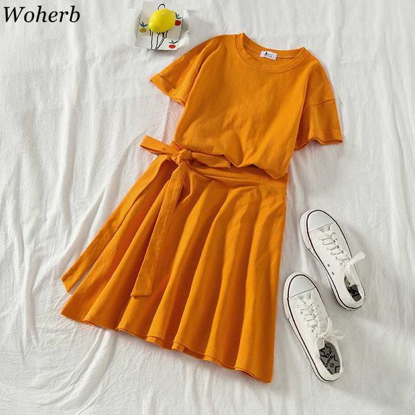 woherb two piece set women new arrival loose casual shirts+fashion lace up pleated shirts solid sweet 2 piece set streetwear, White
woherb two piece set women new arrival loose casual shirts+fashion lace up pleated shirts solid sweet 2 piece set streetwear, White