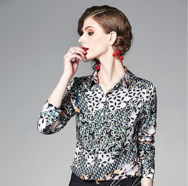 ol style leaf printed long sleeve women blouses spring summer shirts lapel neck fashion ladies shirts, White
ol style leaf printed long sleeve women blouses spring summer shirts lapel neck fashion ladies shirts, White