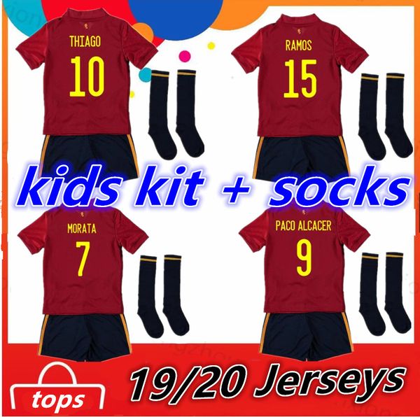 2020 spain kids kit + socks soccer jersey 20 21 camiseta de fútbol sergio a.iniesta morata asensio ramos silva isco football shirts set, Black
2020 spain kids kit + socks soccer jersey 20 21 camiseta de fútbol sergio a.iniesta morata asensio ramos silva isco football shirts set, Black