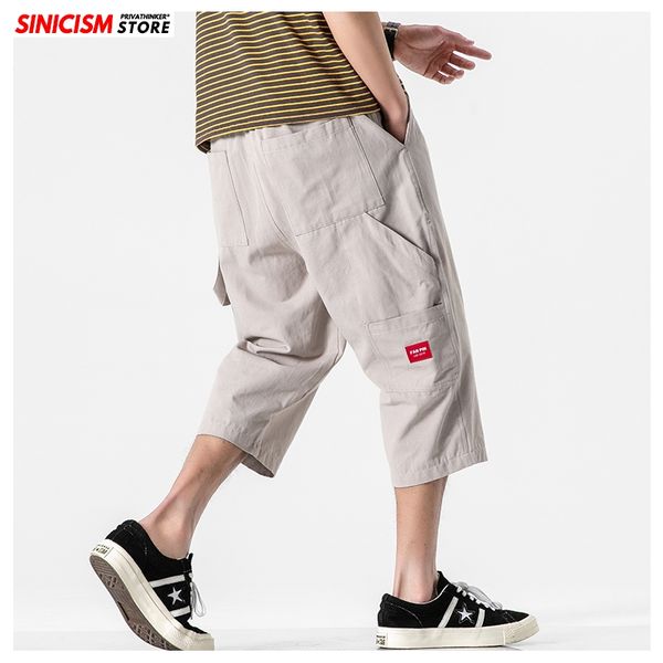 men's pants sinicism store 2021 men oversize summer chinese style casual mens fashion trousers male calf-length harem clothes, Black
men's pants sinicism store 2021 men oversize summer chinese style casual mens fashion trousers male calf-length harem clothes, Black
