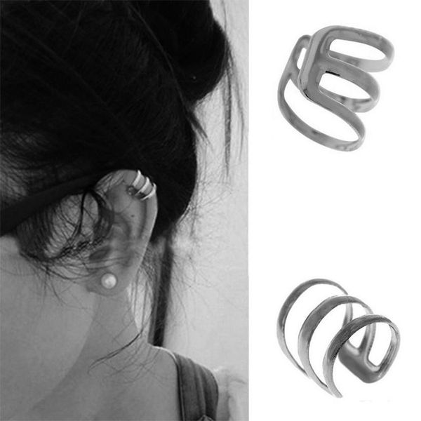 new fashion vintage punk rock ear clip cuff wrap earrings no piercing-clip hollow u pattern fashion jewelry l58, Silver
new fashion vintage punk rock ear clip cuff wrap earrings no piercing-clip hollow u pattern fashion jewelry l58, Silver