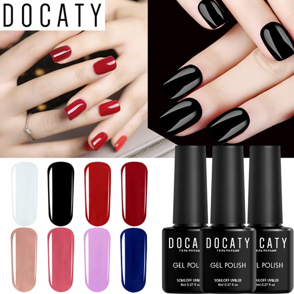 docaty 54 colors uv gel nail polish long lasting soak off uv led nail gel polish need base coat for nails varnishes, Red;pink
docaty 54 colors uv gel nail polish long lasting soak off uv led nail gel polish need base coat for nails varnishes, Red;pink