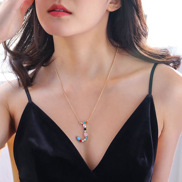 multicolor charm gold 26 alphabet pendant necklace 2019 new micro pave zircon initial letter necklaces couple name jewelry women, Silver
multicolor charm gold 26 alphabet pendant necklace 2019 new micro pave zircon initial letter necklaces couple name jewelry women, Silver