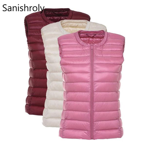 sanishroly women ultra light down vest parka autumn winter white duck down coat female sleeveless waistcoat plus size 4xl se368, Black;white
sanishroly women ultra light down vest parka autumn winter white duck down coat female sleeveless waistcoat plus size 4xl se368, Black;white