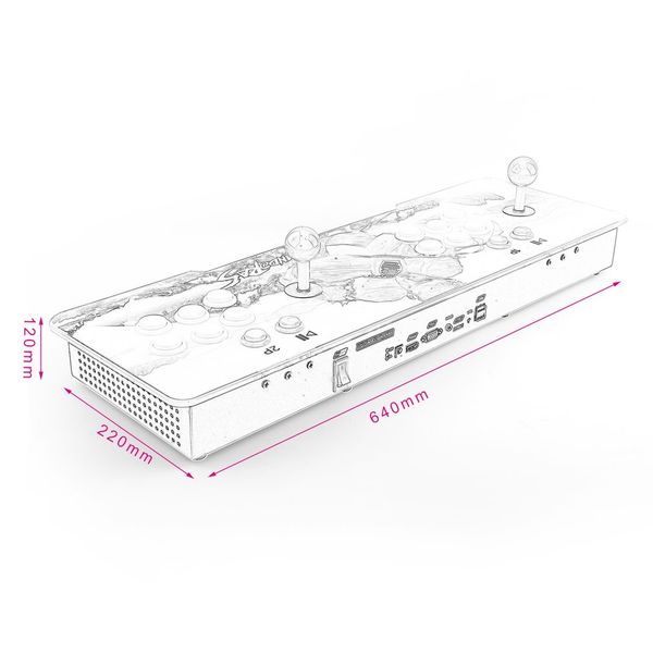 multi-игры 846 игры в один профессиональный дизайн family box с одного джойстика домашней игровой автомат с black dragon pattern 
multi-игры 846 игры в один профессиональный дизайн family box с одного джойстика домашней игровой автомат с black dragon pattern