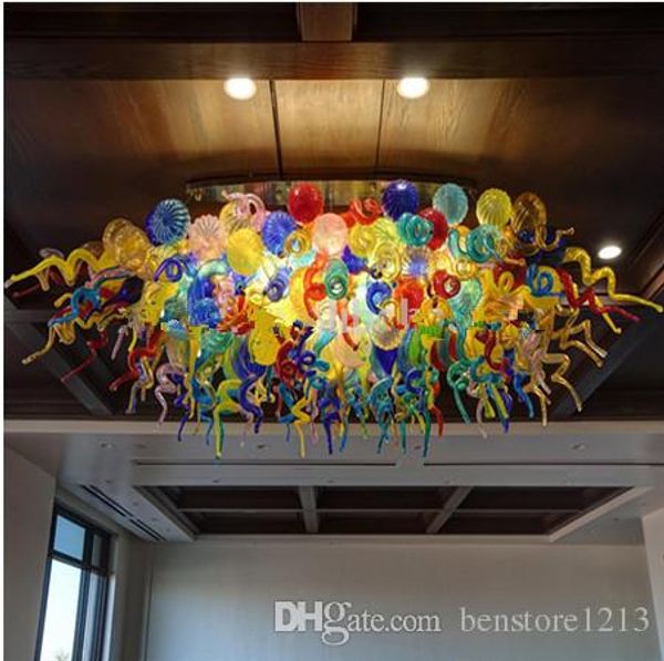 Creative Round Ceiling Light Banquet Hall of the Hotel Office Custom Engineering Crystal Light Colorful Murano Glass Chandelier Lighting
Creative Round Ceiling Light Banquet Hall of the Hotel Office Custom Engineering Crystal Light Colorful Murano Glass Chandelier Lighting