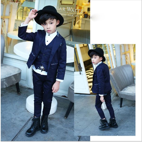 3pcs new fashion baby boys kids blazers children suit for prom formal blue notched suits & blazer suits
3pcs new fashion baby boys kids blazers children suit for prom formal blue notched suits & blazer suits