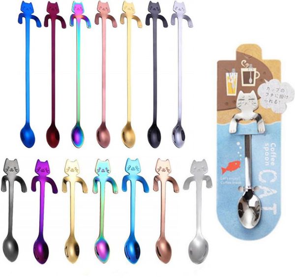 cute cat coffee stirring spoon stainless steel tea spoon for dessert cake sugar ice cream tea spoons kitchen cafe wedding spoon
cute cat coffee stirring spoon stainless steel tea spoon for dessert cake sugar ice cream tea spoons kitchen cafe wedding spoon