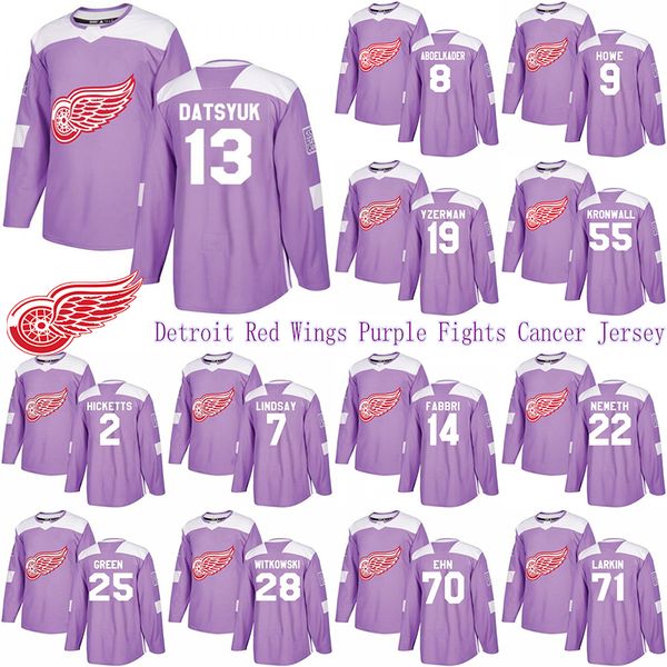 detroit red wings purple fights cancer jersey 13 pavel datsyuk 40 henrik 8 abdelkader 19 steve yzerman 71 larkin 9 howe hockey jerseys, Black;red
detroit red wings purple fights cancer jersey 13 pavel datsyuk 40 henrik 8 abdelkader 19 steve yzerman 71 larkin 9 howe hockey jerseys, Black;red