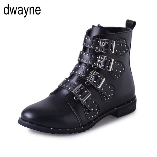 women boots ankle winter shoes fashion rivets buckle strap motorcyle boots woman casual shoes flat round toe female boot short99, Black
women boots ankle winter shoes fashion rivets buckle strap motorcyle boots woman casual shoes flat round toe female boot short99, Black