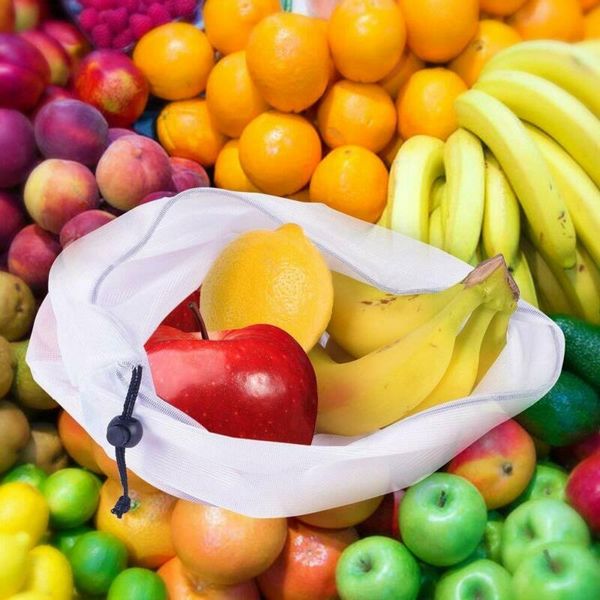15 pack reusable produce bags white rope mesh vegetable fruit toys storage pouch shopping bags
15 pack reusable produce bags white rope mesh vegetable fruit toys storage pouch shopping bags