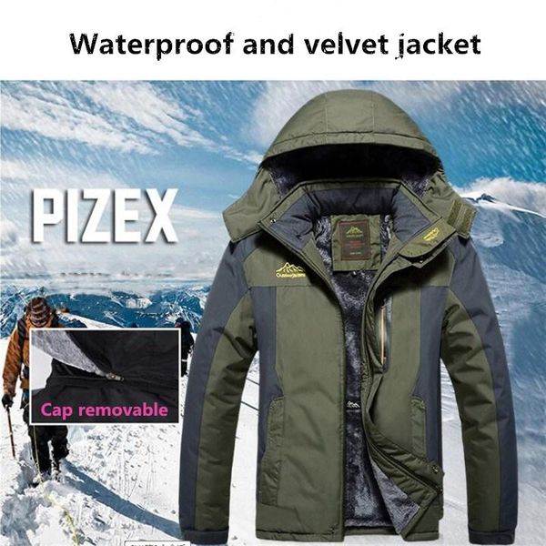 new 2018 men's winter outdoor hooded fleece thickened windproof waterproof jacket camping trekking ski jackets m-9xl, Blue;black
new 2018 men's winter outdoor hooded fleece thickened windproof waterproof jacket camping trekking ski jackets m-9xl, Blue;black