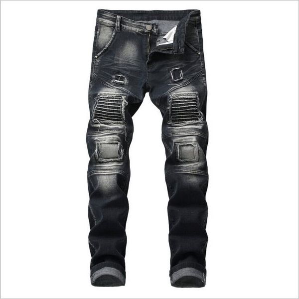 patchwork ripped jeans men embroidered denim trousers men's denim jeans stretch skinny pants, Blue
patchwork ripped jeans men embroidered denim trousers men's denim jeans stretch skinny pants, Blue