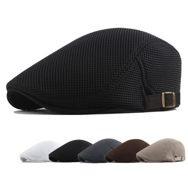 summer men women sun mesh beret cap newsboy golf cabbie flat peaked hat breathable berets, Blue;gray
summer men women sun mesh beret cap newsboy golf cabbie flat peaked hat breathable berets, Blue;gray