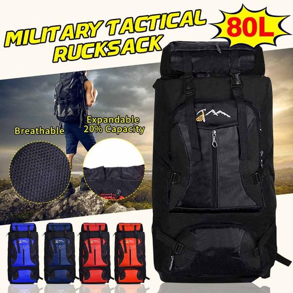 80l outdoor climbing backpack large capacity travel camping fishing hiking backpacks waterproof sports rucksack bags multi-pock
80l outdoor climbing backpack large capacity travel camping fishing hiking backpacks waterproof sports rucksack bags multi-pock