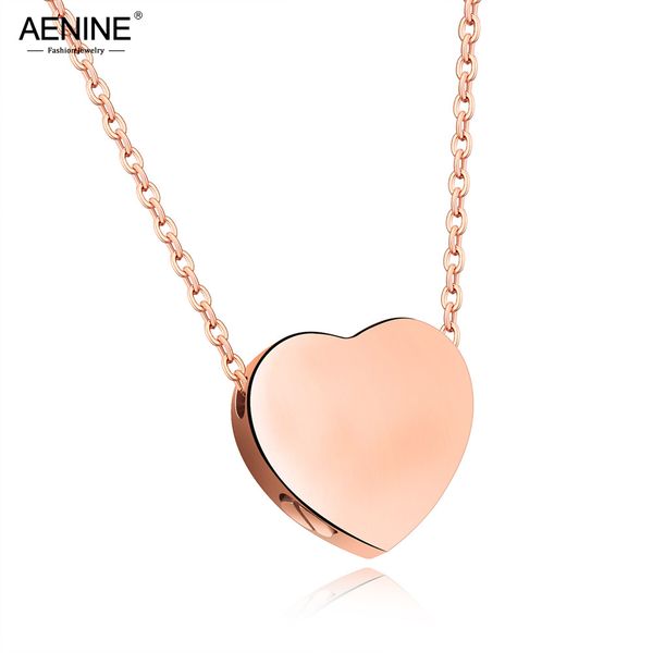 aenine titanium steel love heart pendant necklaces rose gold heart romantic women's jewelry valentines gift aogx1253, Silver
aenine titanium steel love heart pendant necklaces rose gold heart romantic women's jewelry valentines gift aogx1253, Silver