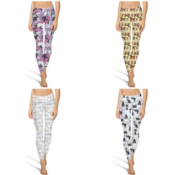 colorful cat party art fashion women custom yoga pants 90 degrees casual four-way stretch suitable for fitness leggings calico cat head, Black
colorful cat party art fashion women custom yoga pants 90 degrees casual four-way stretch suitable for fitness leggings calico cat head, Black