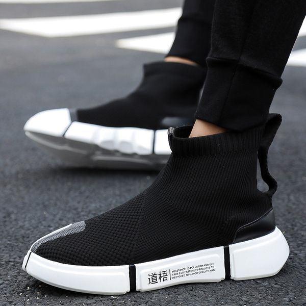 2019 fashion high casual shoes for men breathable flats mens casual platform shoes men sock walking footwear zapatos hombre, Black
2019 fashion high casual shoes for men breathable flats mens casual platform shoes men sock walking footwear zapatos hombre, Black