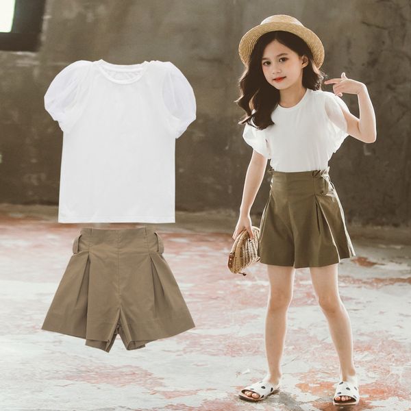 summer girls clothes set teenage kids clothing children outfits white short-sleeved + shorts girls sets casual tracksuit
summer girls clothes set teenage kids clothing children outfits white short-sleeved + shorts girls sets casual tracksuit