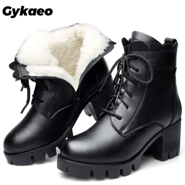 gykaeo mother comfort winter warm wool shoes women's high heels genuine leather short boots women botas mujer invierno 2019 bota, Black
gykaeo mother comfort winter warm wool shoes women's high heels genuine leather short boots women botas mujer invierno 2019 bota, Black