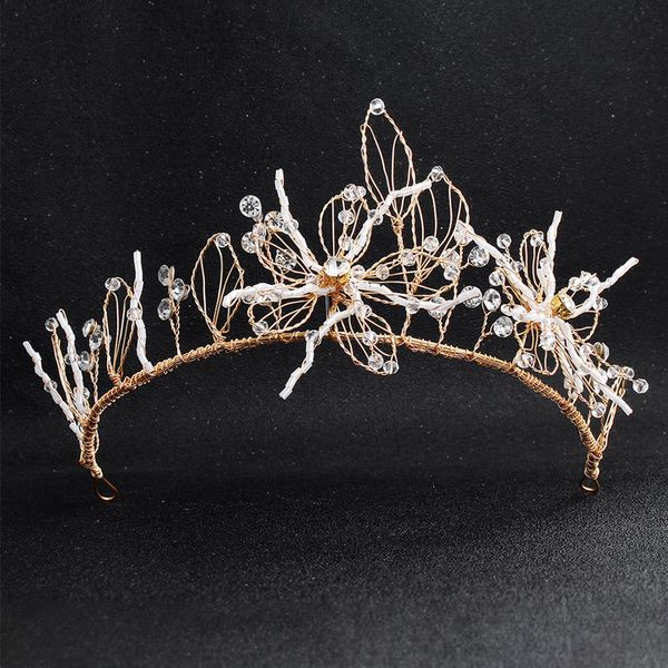 2019 delicate crystal flower crown bridal headwear handmade luxury wedding hair accessories elegant tiara hair pin hairband, Golden;white
2019 delicate crystal flower crown bridal headwear handmade luxury wedding hair accessories elegant tiara hair pin hairband, Golden;white