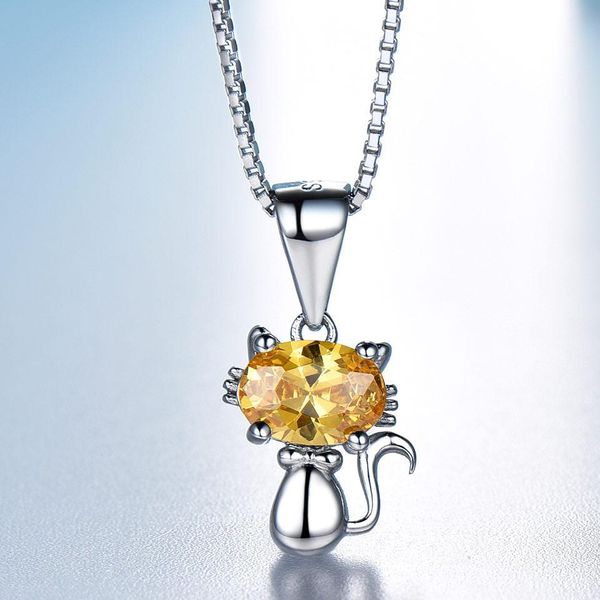 umcho real silver 925 jewelry pendant created citrine gemstone pendants cartoon children's necklace cat jewelry birthday gift 
umcho real silver 925 jewelry pendant created citrine gemstone pendants cartoon children's necklace cat jewelry birthday gift