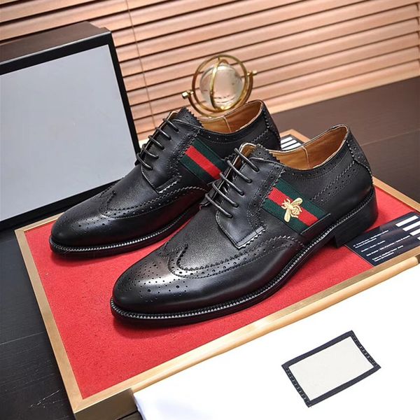 luxury brands formal dress shoes in 2020 are gentlemen's the bees black leather shoes with pointed men's business oxfords, Red;white
luxury brands formal dress shoes in 2020 are gentlemen's the bees black leather shoes with pointed men's business oxfords, Red;white