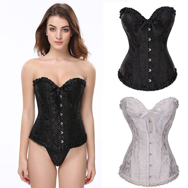 2020 new vintage body training shapewear ladies corset pleated trimmer corselet lace up corsets & bustiers with g string 810g-1, Black;white
2020 new vintage body training shapewear ladies corset pleated trimmer corselet lace up corsets & bustiers with g string 810g-1, Black;white
