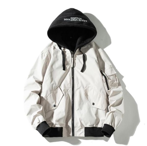 mens designer jackets solid color autumn street style personality loose long sleeved hooded jackets mens fashion bomber jackets, Black;brown
mens designer jackets solid color autumn street style personality loose long sleeved hooded jackets mens fashion bomber jackets, Black;brown