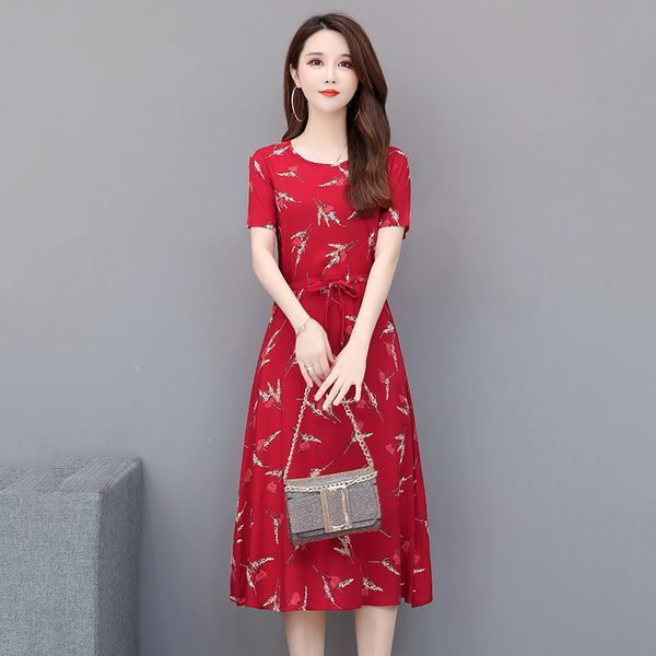 wholesale women's fashion new summer short-sleeved short-sleeved floral print cotton silk dress, Black;gray
wholesale women's fashion new summer short-sleeved short-sleeved floral print cotton silk dress, Black;gray