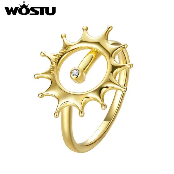 wostu style sun sunshine rings gold color round zircon ring for women party wedding engagement jewelry ffr192, Silver
wostu style sun sunshine rings gold color round zircon ring for women party wedding engagement jewelry ffr192, Silver