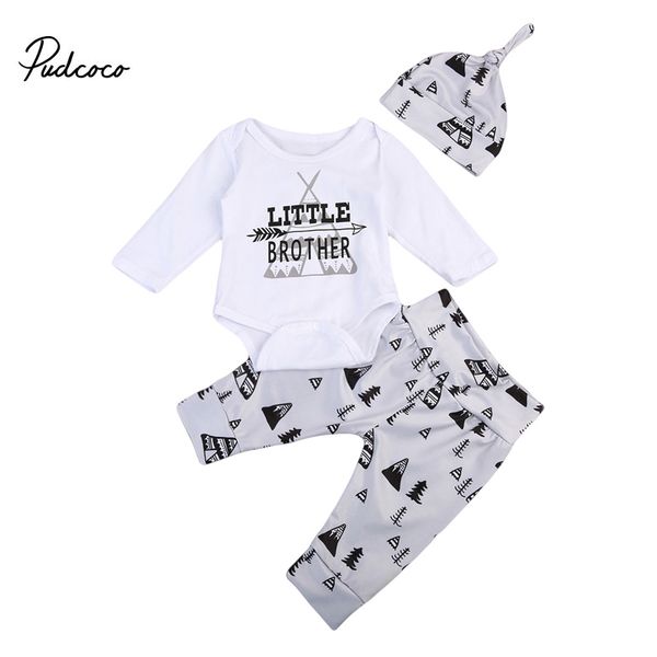 pudcoco нового рода baby boy хлопок маленький брат bodysuit tops + леса напечатанной брюки брюки мальчики hat одежда outfit set, White
pudcoco нового рода baby boy хлопок маленький брат bodysuit tops + леса напечатанной брюки брюки мальчики hat одежда outfit set, White