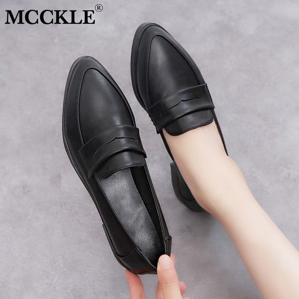mcckle autumn shoes women thick low heels shallow pu loafers female slip on casual comfort oxford shoes ladies fashion footwear y200702, Black
mcckle autumn shoes women thick low heels shallow pu loafers female slip on casual comfort oxford shoes ladies fashion footwear y200702, Black