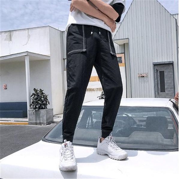 pure color mid capris pants mens pocket patchwork pants fashion drawstring pencil pants mens regular straight, Black
pure color mid capris pants mens pocket patchwork pants fashion drawstring pencil pants mens regular straight, Black