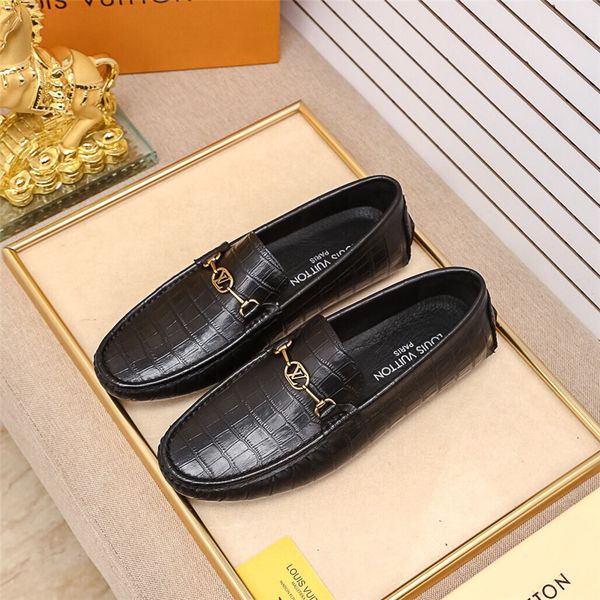 fashion design men's genuine leather loafers pointed toe men formal business dress shoes slip-on men wedding shoes, Black
fashion design men's genuine leather loafers pointed toe men formal business dress shoes slip-on men wedding shoes, Black
