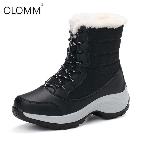 new women boots waterproof winter shoes women snow boots platform keep warm winter with thick fur heels botas mujer 2019, Black
new women boots waterproof winter shoes women snow boots platform keep warm winter with thick fur heels botas mujer 2019, Black