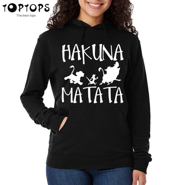 women hakuna matata brand hoodie autumn hip hop sweatshirts pink hoodies funny coat girls female harajuku clothes, Black
women hakuna matata brand hoodie autumn hip hop sweatshirts pink hoodies funny coat girls female harajuku clothes, Black