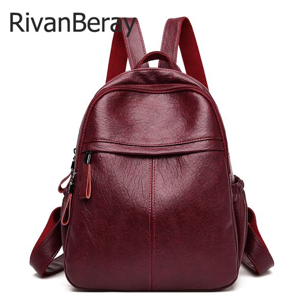 women leather backpacks female shoulder bag sac a dos school bags for teenage girls casual black travel back pack ladies mochila
women leather backpacks female shoulder bag sac a dos school bags for teenage girls casual black travel back pack ladies mochila