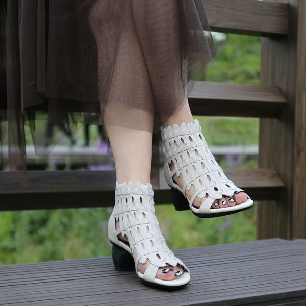 gktinoo 2020 new summer retro style hand-woven real leather sandals thick heel soft bottom women shoes elegant fashion sandals, Black
gktinoo 2020 new summer retro style hand-woven real leather sandals thick heel soft bottom women shoes elegant fashion sandals, Black