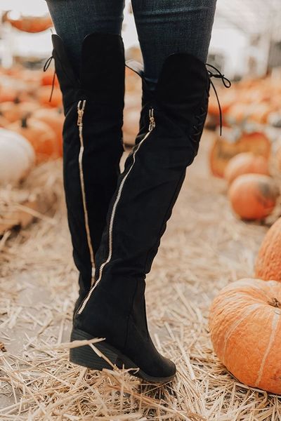 loozykit 2019 stretch faux suede thigh high boots women over the knee boots flat heel fashion fall winter big size shoes, Black
loozykit 2019 stretch faux suede thigh high boots women over the knee boots flat heel fashion fall winter big size shoes, Black