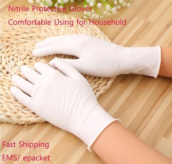 100pcs quality white nitrile protective gloves waterproof disposable universal elastic laboratory rubber latex household garden cleaning
100pcs quality white nitrile protective gloves waterproof disposable universal elastic laboratory rubber latex household garden cleaning