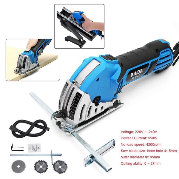 electric saw multifunctional mini electric circular saw machine w/ 3pcs bladess + guide rail circular machine for wood cut
electric saw multifunctional mini electric circular saw machine w/ 3pcs bladess + guide rail circular machine for wood cut