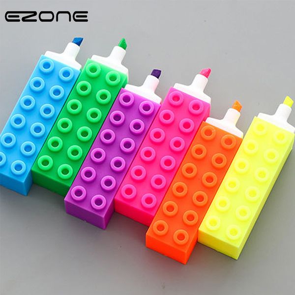 ezone 1pc building blocks highlighter pen colorful marker pen writing canetas stationery school office supply 6 color to choose, Black;red
ezone 1pc building blocks highlighter pen colorful marker pen writing canetas stationery school office supply 6 color to choose, Black;red