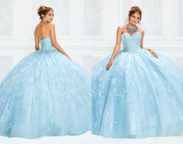 sky blue glitter evening dresses sweetheart sleeveless full appliqued lace sequins beaded ball prom gown sweep train gorgeous party gown, Black;red
sky blue glitter evening dresses sweetheart sleeveless full appliqued lace sequins beaded ball prom gown sweep train gorgeous party gown, Black;red