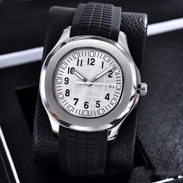 men's wristwatches 40mm white dial automatic movement stainless steels comfortable rubber strap original clasp mens watch watch, Slivery;brown
men's wristwatches 40mm white dial automatic movement stainless steels comfortable rubber strap original clasp mens watch watch, Slivery;brown