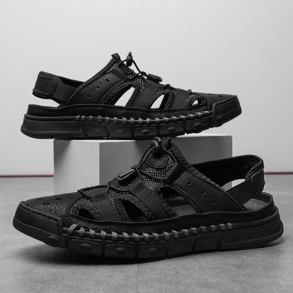 2019new summer men sandals beach sandals male vietnam shoes mens sport sandalas gladiator hole shoes wading, Black
2019new summer men sandals beach sandals male vietnam shoes mens sport sandalas gladiator hole shoes wading, Black