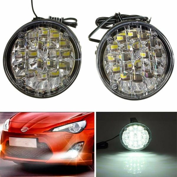 2pcs 12v 18led car vehicle fog lamp round driving drl daytime running light 9cm
2pcs 12v 18led car vehicle fog lamp round driving drl daytime running light 9cm