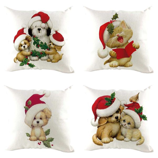 4pcs christmas pillow cover pillowcases decorative sofa cushion cover decoration home decorative pillows cotton linen cushion
4pcs christmas pillow cover pillowcases decorative sofa cushion cover decoration home decorative pillows cotton linen cushion