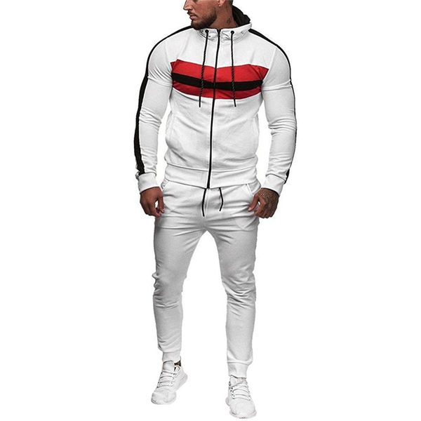men's patchwork tracksuit sportwear mens autumn gradient zipper print long sleeve sweatshirt pants sets sport suit tracksuit, Gray
men's patchwork tracksuit sportwear mens autumn gradient zipper print long sleeve sweatshirt pants sets sport suit tracksuit, Gray