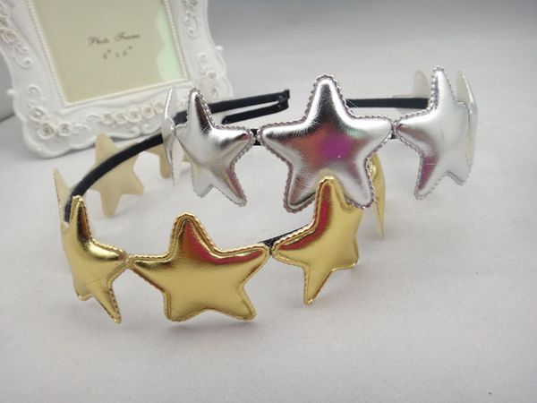 boutique 10pcs fashion cute pu leather star hairbands solid star hard headbands princess headware party hair accessories, Slivery;white
boutique 10pcs fashion cute pu leather star hairbands solid star hard headbands princess headware party hair accessories, Slivery;white